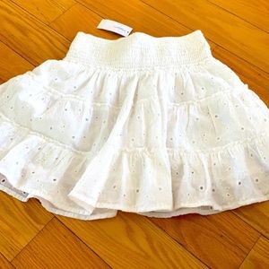American Eagle White Eyelet Skirt